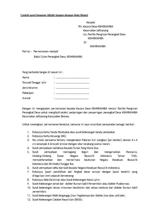 picture1_Surat Lamaran Kerja Doc 13596 | Formulir Perangkat Desa