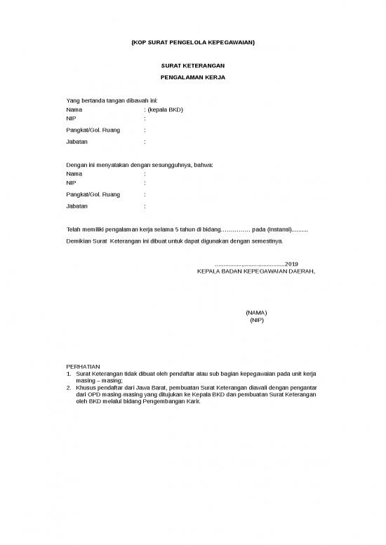 picture_File - Surat Keterangan Kerja Id 13627 | 82d89 Format Keterangan Pengalaman Kerja Fix