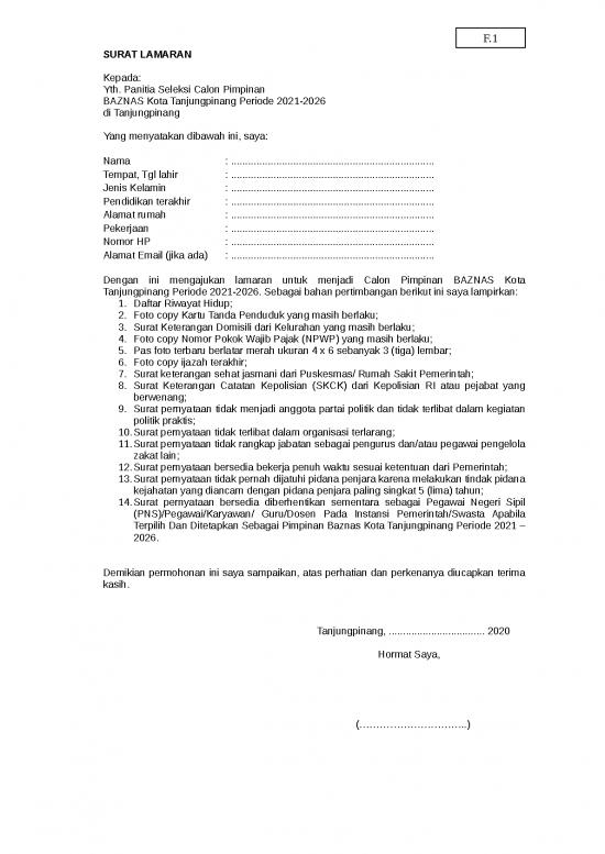 picture File - Daftar Riwayat Hidup Id 13636 | 201103 7201000000 Form Pernyataan Baznas