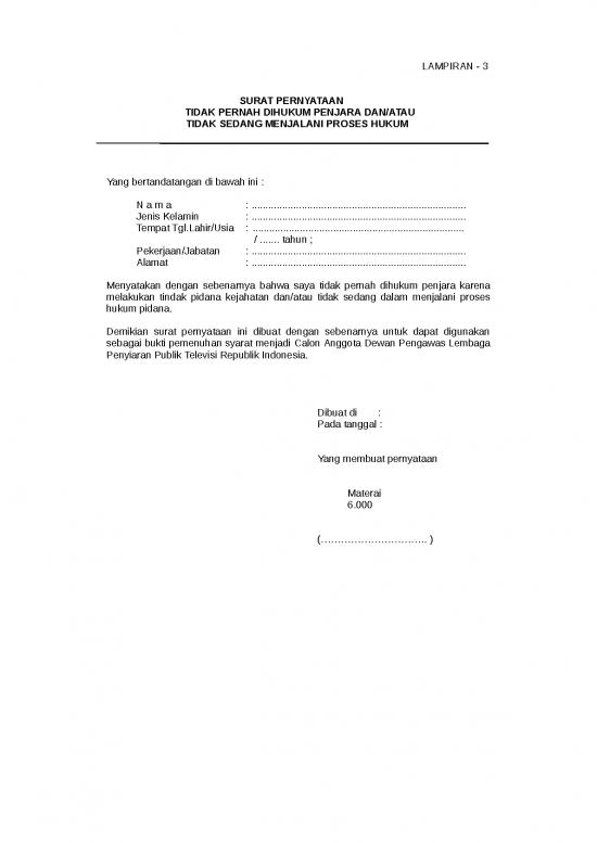 picture1_File - Surat Pernyataan Id 13644 | Lampiran 3   Tidak Pernah Dipenjara