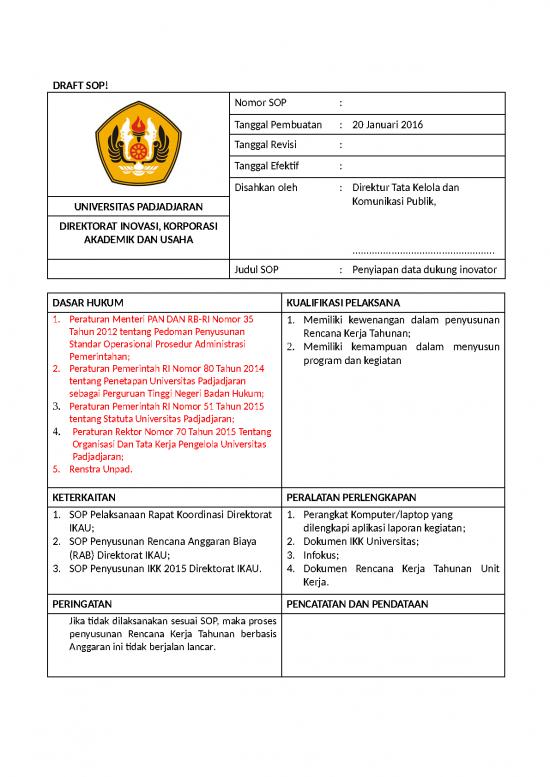 picture Kualifikasi Badan Usaha 13660 | 4 Sop Penyiapan Data Dukung Inovator