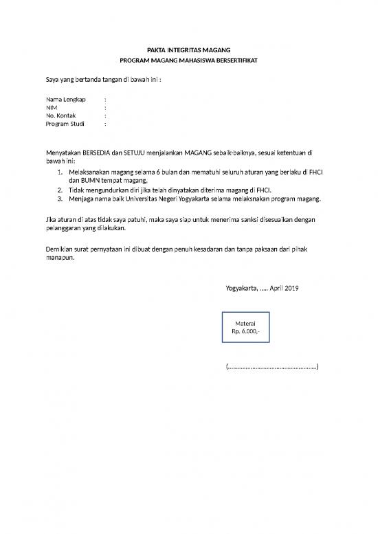 picture_File - Surat Pernyataan Id 13724 | Pakta Integritas Magang Fhci 1 Uny