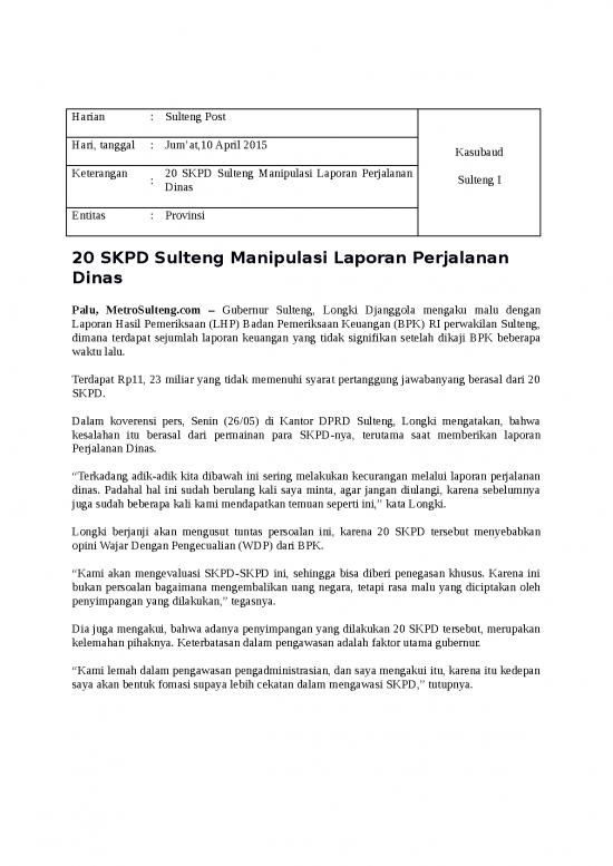 picture_File - Laporan Perjalanan Dinas Id 13856 | 10 April Sultengpost 20 Skpd Sulteng Manipulasi Laporan Perjalanan Dinas Provinsi