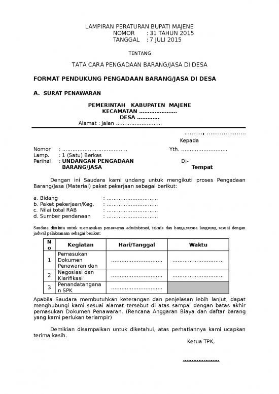 picture File - Surat Penawaran Id 14065 | Lampiran Bpj Desa