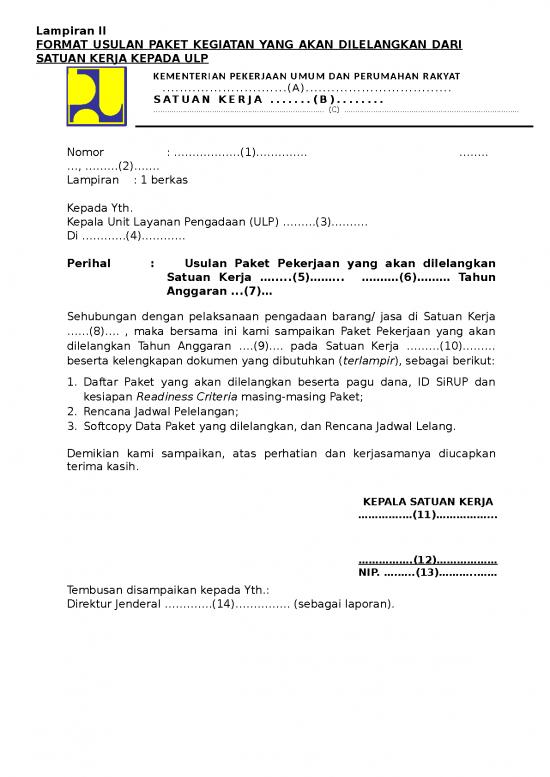 picture_Laporan Doc 14081 | Lampiran Ii Format Usulan Penugasan Pokja Revisi 1 Usul Paket
