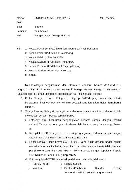 picture_Surat Tenaga Honorer Tahun  2012