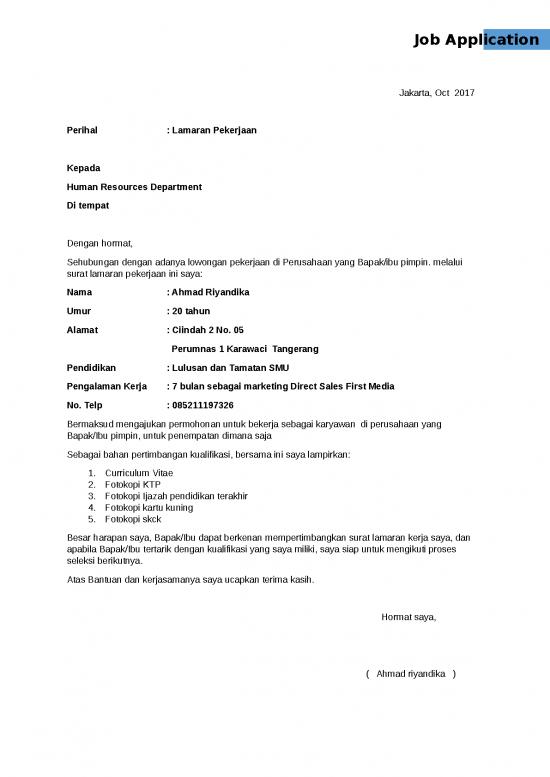 picture Surat Lamaran Kerja Doc 14151 | 171026 0424 Ahmad Riyandika