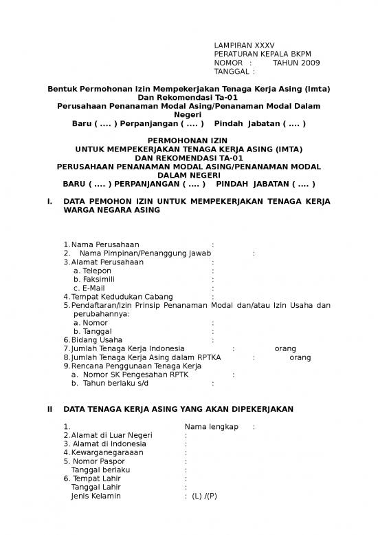 picture_Presentasi Usaha 14174 | Bkpm Application Form For Hiring Foreign Workers And Working Visa Applications