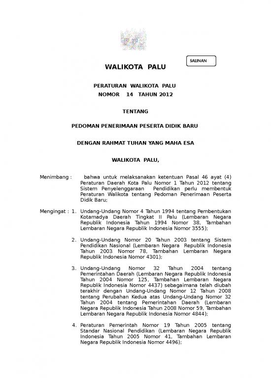 picture_Perwali 14 Tahun 2012 Ttg Penerimaan Siswa Baru