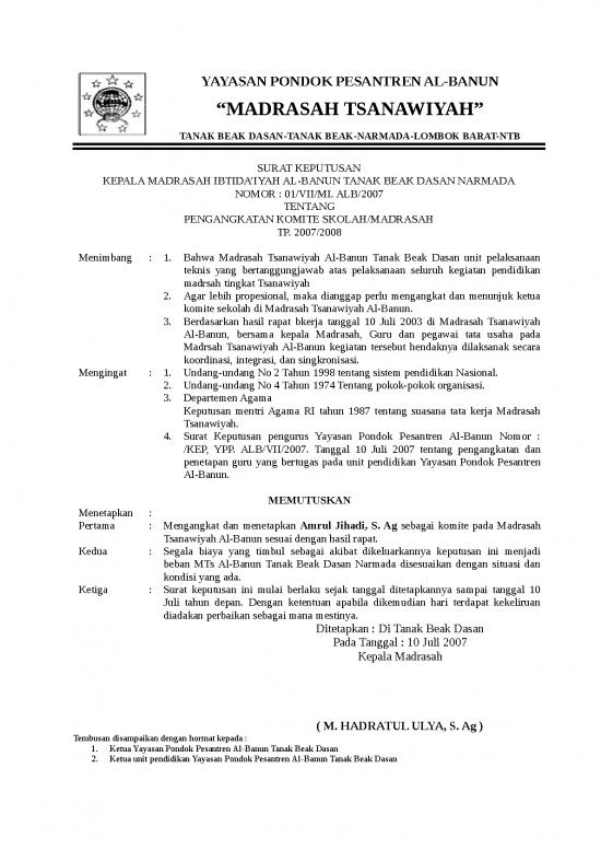 picture_Surat Utusan Id 14349 | Sk Komite Mts
