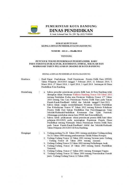 picture_Surat Utusan Id 14378 | Draft Juknis Ppdb 2014 Mei 13