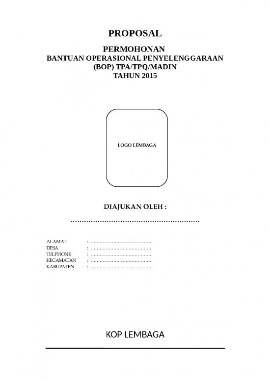 picture_Contoh Proposal Hibah Tpa Tpq Madin 20151