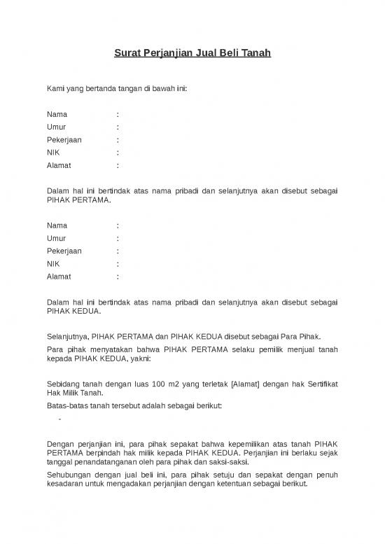 picture_Contoh Surat Perjanjian Jual Beli Tanah