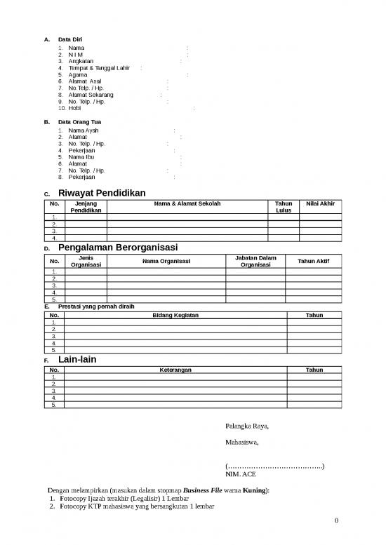 picture1_Daftar Riwayat Hidup Mhs Baru 2018 | File - Daftar Riwayat Hidup
