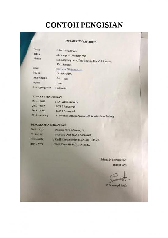 picture1_Daftar Riwayat Hidup Skripsi | File - Daftar Riwayat Hidup Id 15736
