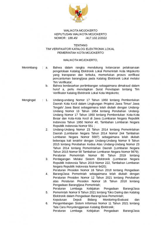 picture Surat Utusan | Draft Surat Keputusan Walikota Mojokerto Tentang Tim Verifikator Katalog Elektronik Lokal Pemerintah Kota Mojokerto 11