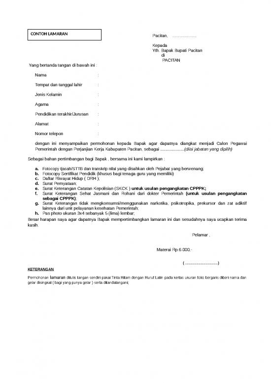 picture_Form Daftar Riwayat Hidup Dan Contoh Surat Lamaran | File - Daftar Riwayat Hidup Id 15658