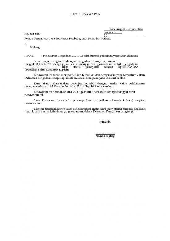 picture_Form Dokumen Penawaran | File - Surat Penawaran Id 15425