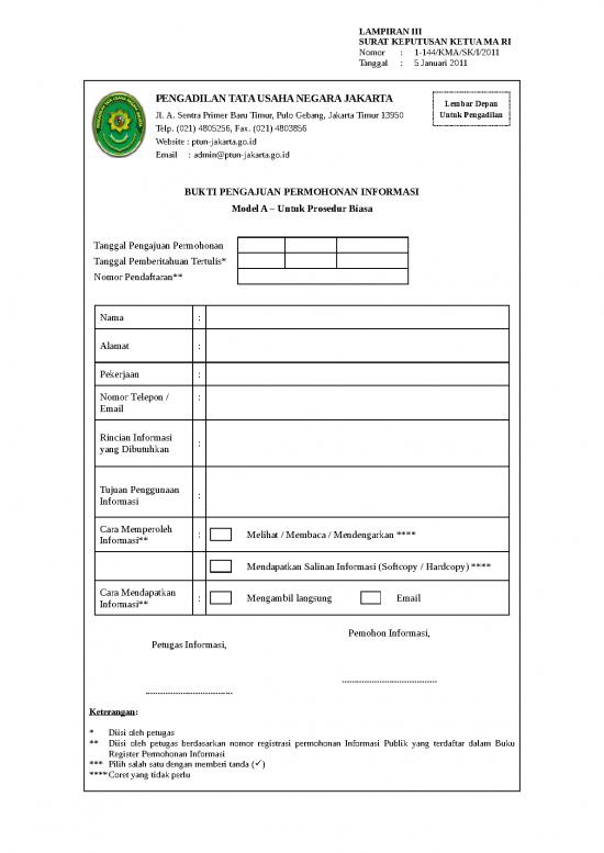 picture1_Surat Utusan Id 15525 | Formulir Permohonan Informasi Model A Prosedur Biasa