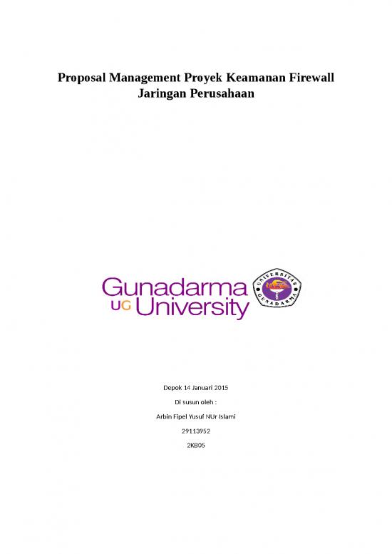 picture Tinjauan Pustaka Makalah 15127 | Proposal Management Proyek Keamanan Firewall Jaringan Perusahaan