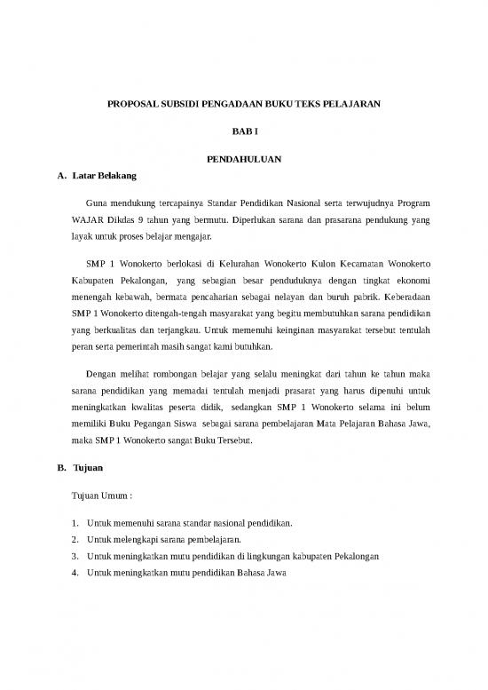 picture Proposal Subsidi Pengadaan Buku Teks Pelajaran | File - Proposal Pengadaan Id 15331