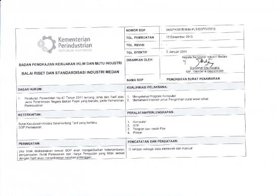 picture1_Sop 04 Pjt Penerbitan Surat Penawaran | File - Surat Penawaran