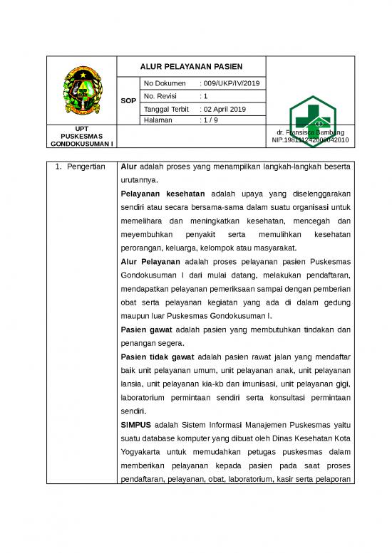 picture Pengertian Manajemen Puskesmas 14597 | Sop Alur Pelayanan 3100