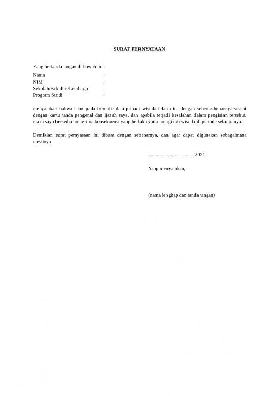 picture1_File - Surat Pernyataan Id 15524 | Surat Pernyataan Kebenaran Isian Data Pribadi Wisuda