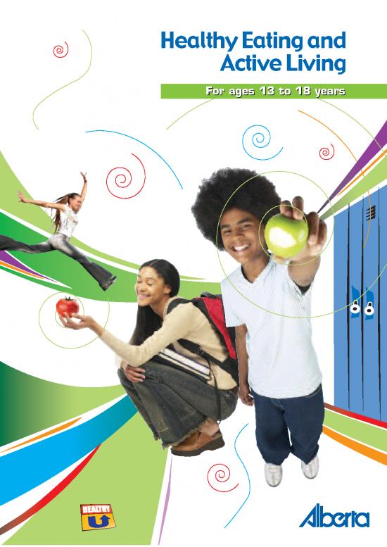 picture1_Measure Pdf Online 149473 | 2007 Healthy Eating And Active Living For Ages 13 To 18 Years July 2007
