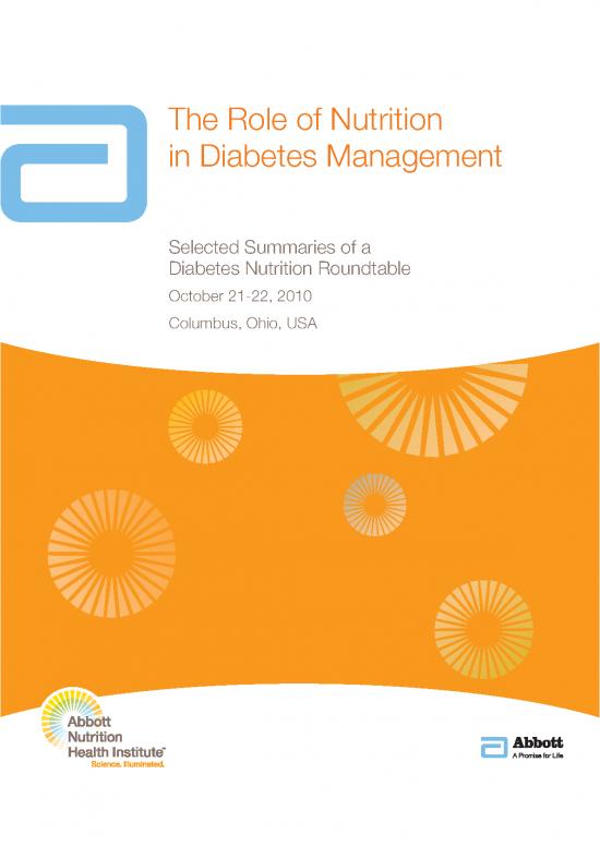 picture_2010 Diabetes Nutrition Roundtable Selected Summaries