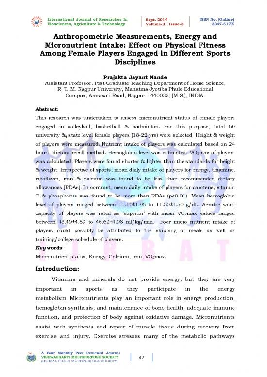 picture1_Measurements Pdf 149256 | 221120141257168 Anthropometric Measurements, Energy