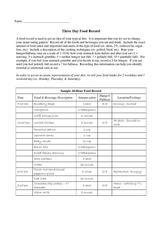 picture1_3 Day Food Record