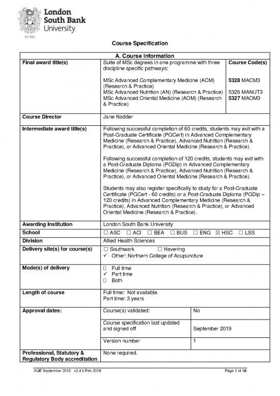 picture_Nutrition Therapy Pdf 148345 | 5326 Msc Advanced Nutrition Research And Practice Nca Pt 20203010