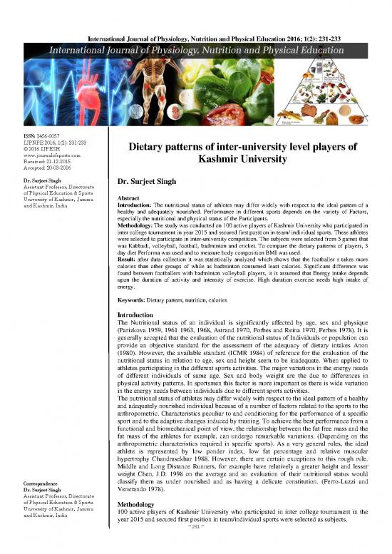 picture Nutrition For Badminton Players Pdf 150234 | 6 2 13 809