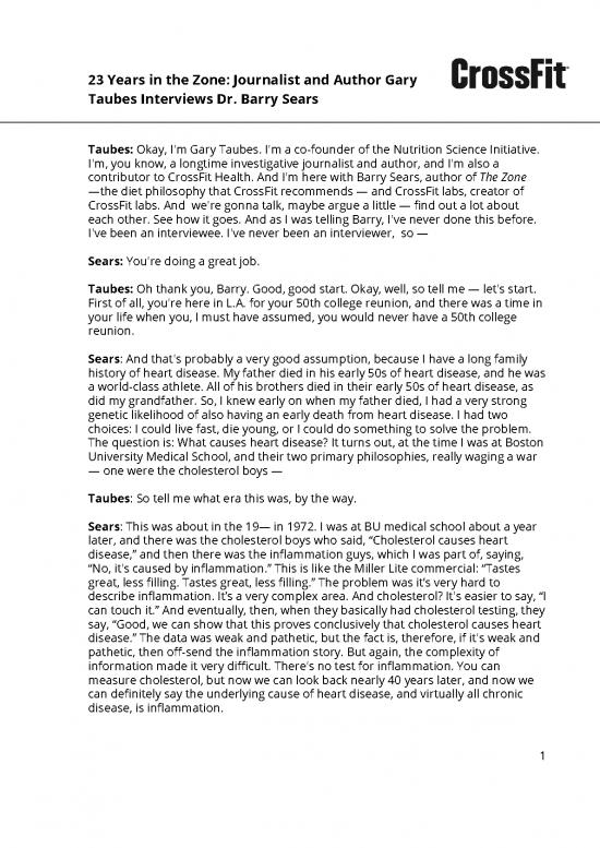 picture1_Science Of Nutrition Pdf 149616 | Barry Sears Interview With Gary Taubes