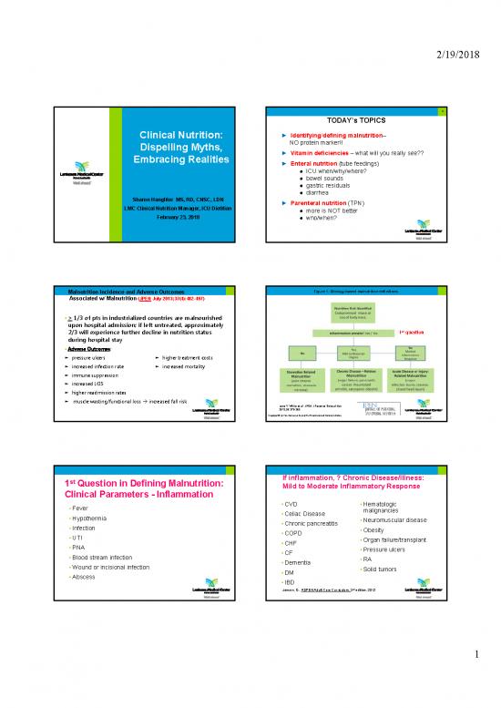 picture_Nutrition Therapy Pdf 148779 | Clinical Nutrition Dispelling Myths, Emrbacing Realities Slides