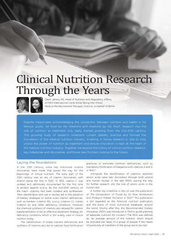 picture Nutrition Research Pdf 149050 | Clinical Nutrition Research Apr 2022