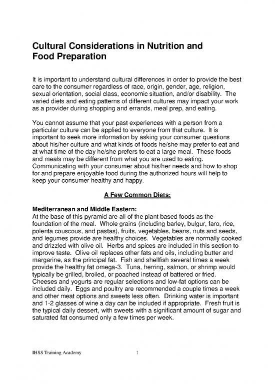 picture1_Nutrition Information Pdf 149915 | Cultural Consider In Nutrition And Food Prep