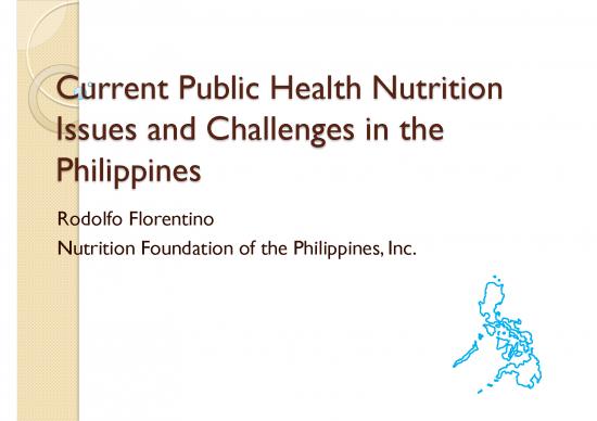 picture1_Current Public Health Nutrition Issues And Challenges In The Philippines