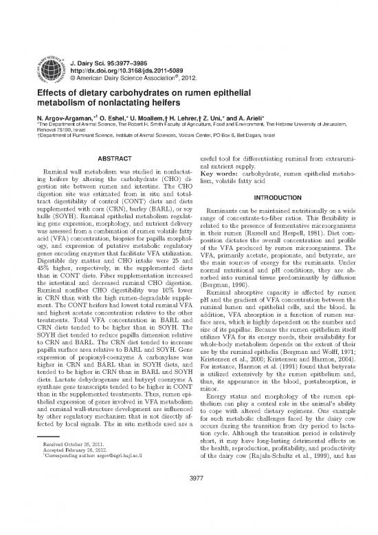 picture_Carbohydrate Metabolism In Ruminants Pdf 149011 | Effects Of Dietary Carbohydrates On Rumen Epithelial