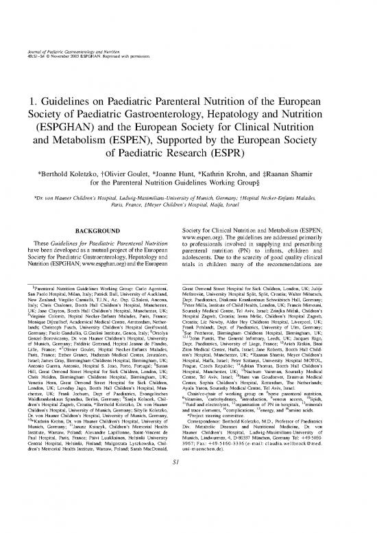 picture_Nutrition Research Pdf 150435 | Espghan Guidelines Paediatric Parenteral Nutrition 2005