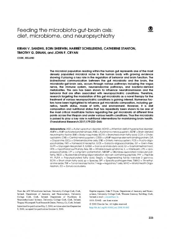 picture_Feeding The Microbiota Gut Brain Axis Diet, Microbiome, And Neuropsychiatry 2016