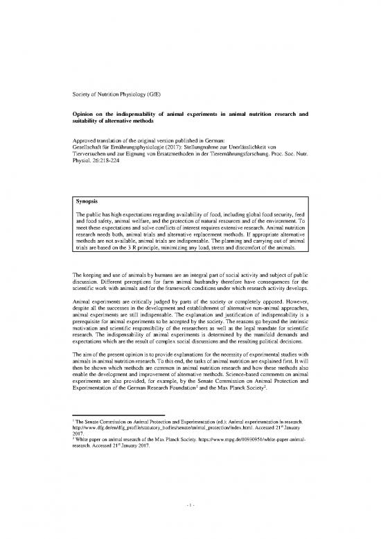 picture1_Nutrition Research Pdf 149185 | Gfe Opinion On Animal Trials