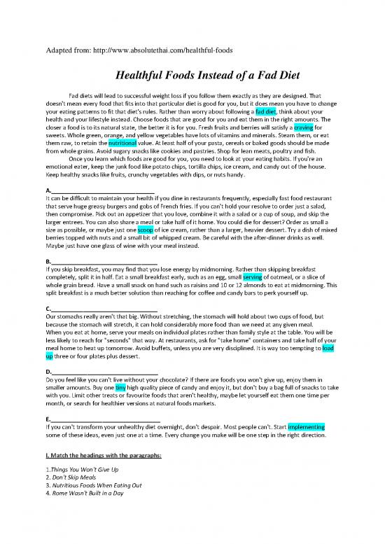 picture1_Fad Diet Pdf 150616 | Healtful Food Instead Of A Fad Diet Dietetyka Mgr Maria Lisiewicz
