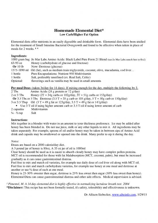 picture1_Protein Diet Pdf 148586 | Homemade Elemental Diet Options