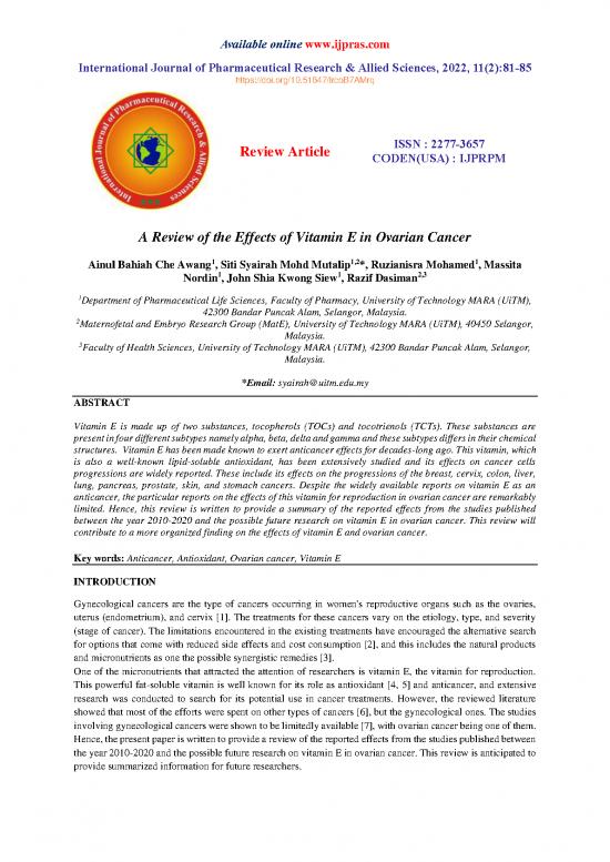 picture1_Pharmacy Pdf 149255 | Ijpras Vol 11 Iss 2 81 85 5101