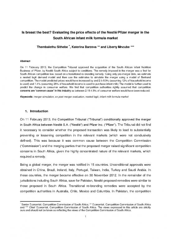 picture_Is Breast The Best Evaluating The Price Effects Of The Nestlpfizer Merger In The South African Infant Milk Formula Market