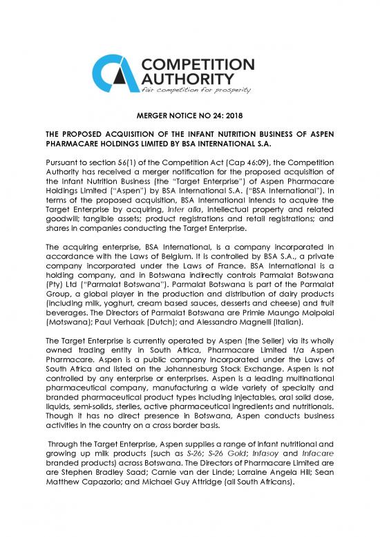 picture_Companies Act Pdf 149956 | Merger Notice No 24 2018   Bsa International  And Aspen  Pharmacare Holdings Limited