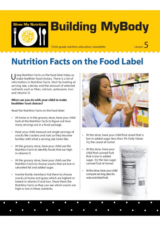 picture Calories In Food Pdf 149144 | N00145