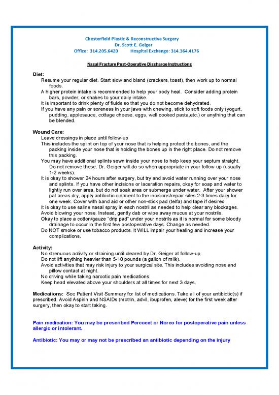 picture1_Regular Diet Pdf 150416 | Nasal Fracture Postop